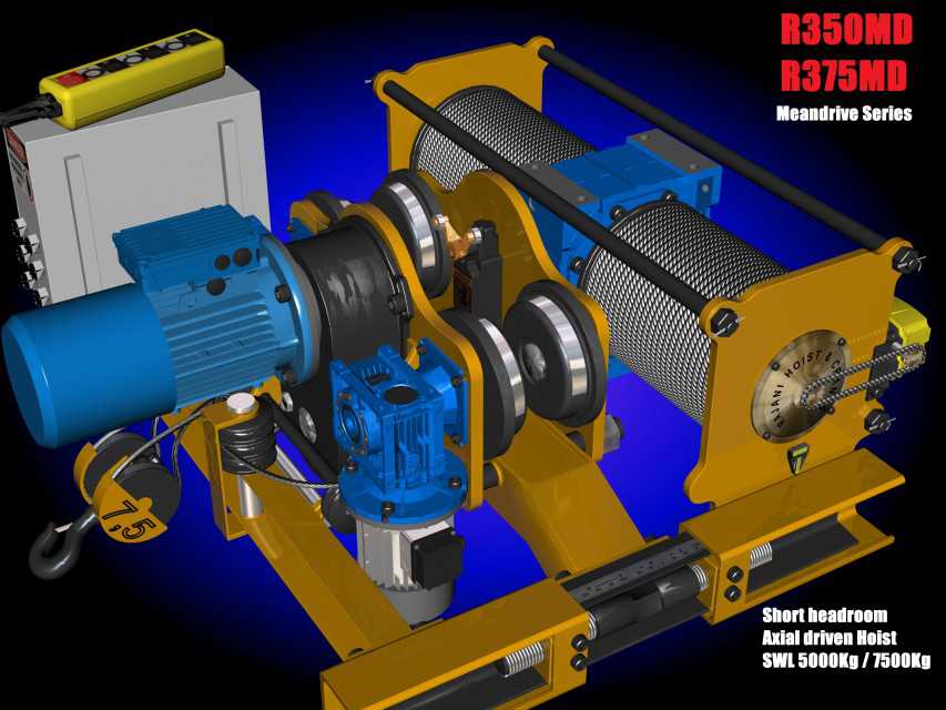 R350MD ( Low headroom Wire rope hoist)